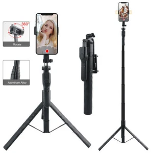 Portable 68" Wireless Remote Selfie Stick Tripod Phone Stand For iPhone Camera ! - Picture 1 of 17