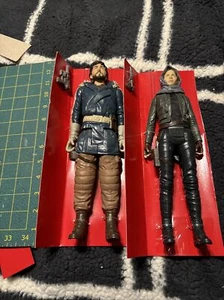 STAR WARS Rogue One 12" Sergeant Jyn Erso + Cassian Andor Jedha Figure Hasbro - Picture 1 of 5