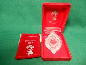 Waterford Crystal Annual Christmas Ornament 1983 Ball - Picture 1 of 5