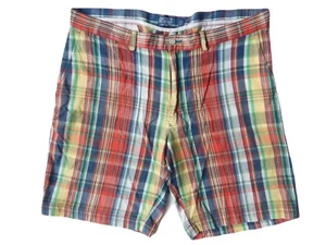 Polo Ralph Lauren Plaid 100% Cotton Multi-Coloured Designer Shorts - Size 38 - Picture 1 of 7