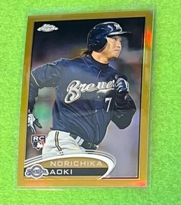 Norichika Aoki 2012 Topps Cromo 184 RC Oro Rifrattore 23/50 - Foto 1 di 2