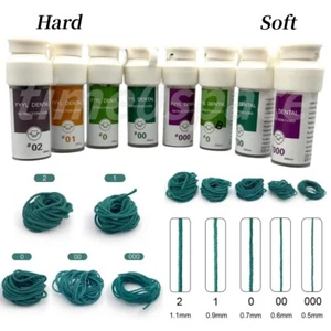 2m/Bottle Dental Gingival Retraction Knitted Cord Soft/Hard Size 000/00/0/1/2 - Picture 1 of 21