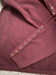 J. McLaughlin Jamey Sweater Cotton/Modal Crew Neck Sweater Burgundy XL!$148 - Picture 1 of 6