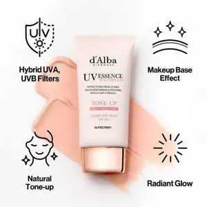 D’ALBA Waterfull Pink Tone Up Sunscreen 50ml SPF 50+ PA+++ FREE SHIPPING - Picture 1 of 14