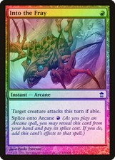 Into the Fray FOIL Saviors of Kamigawa NM Red Common MAGIC MTG CARD ABUGames