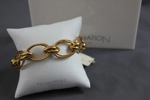 Nomination Link Bracelet Penelope Collection Yellow Gold Finish 131301/012 NWT  - Picture 1 of 3