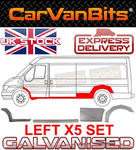 FOR FORD TRANSIT LWB 00-14 MK6 MK7 REAR WHEEL ARCH SIDE DOOR REPAIR PANEL SET NS - Picture 1 of 11