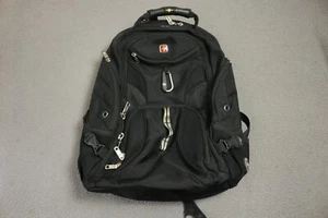 SwissGear ScanSmart Laptop Backpack Black Gray TSA Travel Bag - Picture 1 of 11
