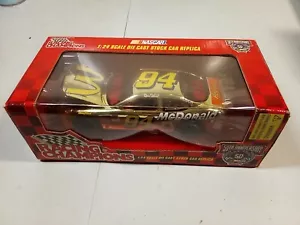 1998 Bill Elliot #94 McDonalds 50TH anniv Gold “Mac Tonight” 1/24 Nascar Diecast - Picture 1 of 6