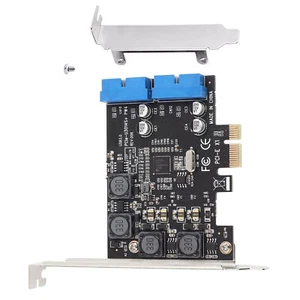 PCIE to Internal 2 Port 19Pin Header 4 Port USB 3.0 Expansion Adapter Card Hub - Picture 1 of 7