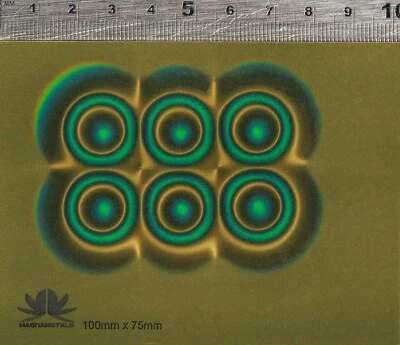 Magnetic Field Viewer Film - 11 sizes 50mm x 40mm up to 300mm x 200mm UK stock! - Image 1 of 4