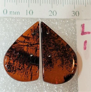 Designer dream! Soviet Era Baltic Amber beads divider 12 to 20 mm lot of 2 pcs - Picture 1 of 7