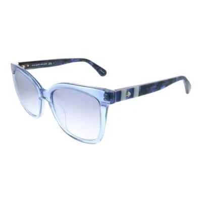 Gafas de sol Kate Spade Kiya/S 0PJP 00 azul/gris espejo sombreado lentes plateadas Foto 1 de 4