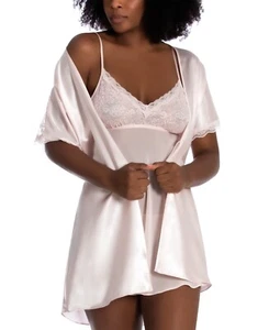NWD Linea Donatella Ribete de Encaje Kimono Bata Lencería Rosa M - Imagen 1 de 7