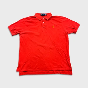 Vintage 90s Polo Ralph Lauren Hemd Herren XL Rot Pony Faded Preppy Kurzarm - Bild 1 von 5