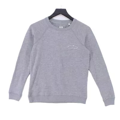 Jack Wills Women's Hoodie UK 10 Grey Cotton With Polyester Pullover • 30.39€