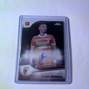Mergim Berisha 2022-23 Topps Chrome Bundesliga Black Auto SSP /10 FC Augsburg - Picture 1 of 2