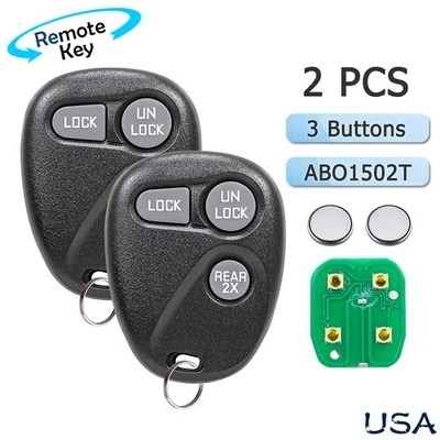 2 For 1997 1998 1999 GMC Suburban Yukon Keyless Remote Key Fob 3B 16245100-29 - Image 1 of 4