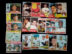 1960 1962 1963-68 Topps Howard Pepitone Terry RC Yankees Baseball Lot 20 Sharp - Picture 1 of 7