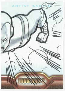 Iron Man 2 2010 Upper Deck Marvel Artist Sketch 1/1 Unknown Artist PUZZLE - Picture 1 of 4