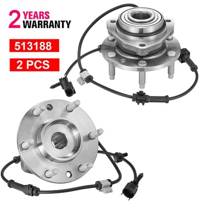 2x Front Wheel Hub Bearing Assembly For 02-09 GM Trailblazer Envoy w/ ABS 6 Lug Foto 1 de 4