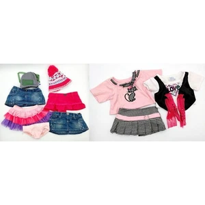 Build-A-Bear Clothing Tops, Skirt, Backpack, Hat 10 Piece Lot - Bild 1 von 4