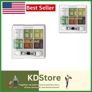 Paleta de sombras de ojos de 6 colores vibrantes tonos construibles maquillaje sin crueldad - Imagen 1 de 3