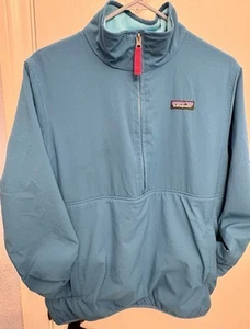 Patagonia Turquoise Synchilla Medium Fleece Jacket w/hidden pocket, Women/Unisx - Picture 1 of 7