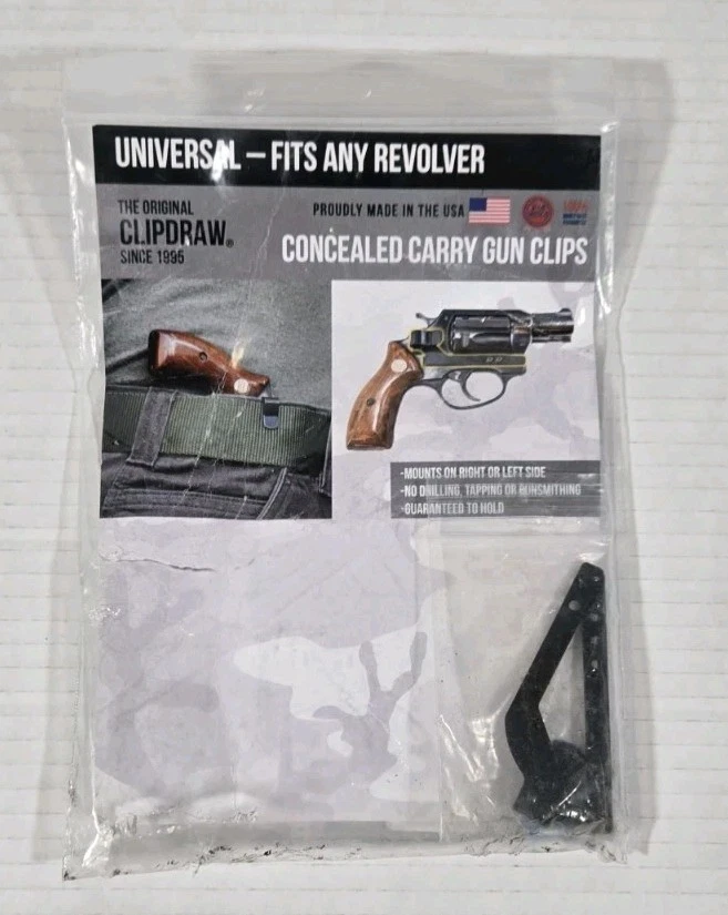 Pistola ClipDraw bajo perfil delgada oculta fácil instalación hecha en Estados Unidos negra Foto 1 de 1