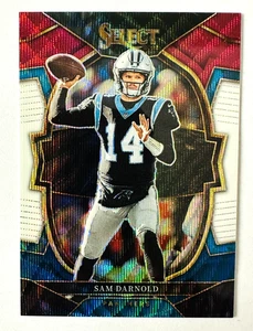 2022 Panini Select Sam Darnold RED WHITE BLUE Wave Prizm Card SP #/249 Panthers! - Picture 1 of 3