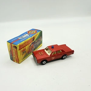 Matchbox Superfast 59 Mercury Fire Chief con protectores de puerta - muy casi como nuevo en caja - Imagen 1 de 15