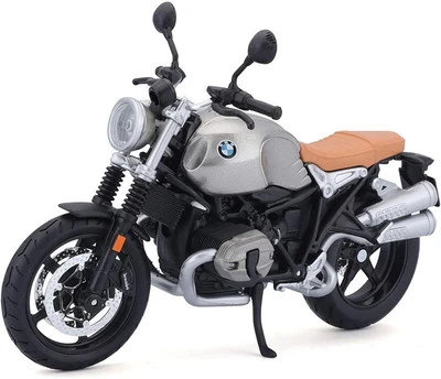 BMW R nineT Scrambler - silver / black - Maisto 1:12 - Photo 1/4