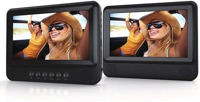 Sylvania SDVD7751 7" Dual Screen LCD Portable DVD Player Certified Refurbished - Image 1 of 4