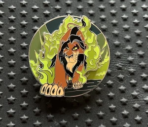 AP Lion King Disney Villain Scar Walking Through Fire Green Pin 2023 - Picture 1 of 3
