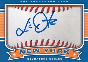 LINO URDANETA SIGNED AUTO'D SIGNATURE CARD NEW YORK METS DETROIT TIGERS - Picture 1 of 3