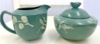 Mikasa Fashion Plaza  Country Walk Creamer & Sugar Bowl with Lid - EUC - Image 1 of 4