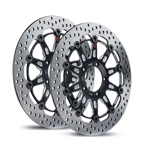 Disques de frein avant Brembo The Groove 320 mm Ducati Diavel 1200 Titanium 2015 - Photo 1/5