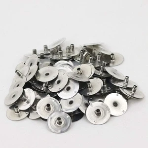 Pestañas de mecha de vela de metal 200 un./20 mm, pestañas de soporte de mecha de vela de metal, base de mecha... - Imagen 1 de 6