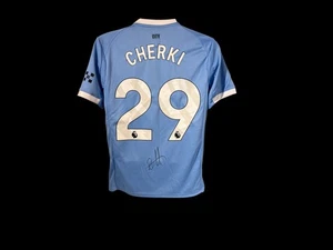 Rayan Cherki Signed Manchester City 25/26 Football Shirt COA - Picture 1 of 4