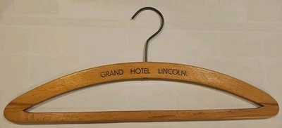 Vintage Chicago Grand Hotels Lincoln, Casaco de Madeira, Terno, Cabide de Calça  - Imagem 1 de 4