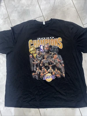 Camiseta de baloncesto Los Angeles Lakers 2020 NBA Champions 3XL LeBron Kobe Foto 1 de 4