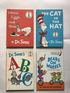 The Cat in the Hat: 4 x Dr Seuss Beginner Book Bundle / Job Lot (1958-1970) - Picture 1 of 24