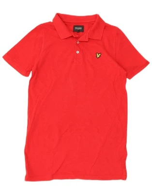 LYLE & SCOTT Boys Polo Shirt 12-13 Years Red Cotton DU05 - Image 1 of 4