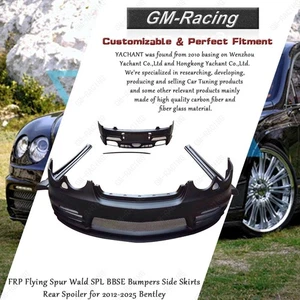 FRP Flying Spur Wald SPL BBSE Bumpers Side Skirts Rear Spoiler for 12-25 Bentley - Bild 1 von 24