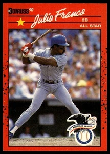 1990 Donruss #701 Julio Franco - Picture 1 of 2