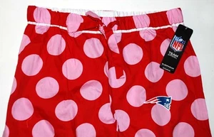 New England Patriots Women's XL Polka Dot Lounge Pants NWT NFL Free Shipping USA - Picture 1 of 3