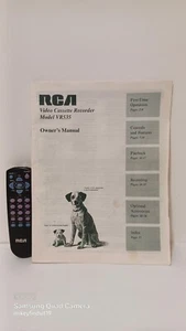 Used Vtg RCA VCR Model VR535 Original Owner Manual Book Video Cassette Recorder - Picture 1 of 5