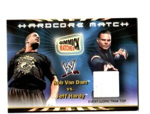 WWE Jeff Hardy 2002 Fleer Royal Rumble Gimmick Match Event Used Tank Relic Card