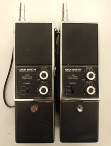 DICK SMITH SOLID STATE TRANSCEIVER WALKIE TALKIE SET ANTENNA VINTAGE 1985 D-1102 - Picture 1 of 7