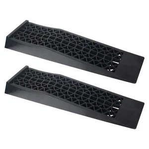 2PCS 3T Low Rise Car Ramps Wheel Chocks Plastic Tire Ramps for easy transport - Picture 1 of 5
